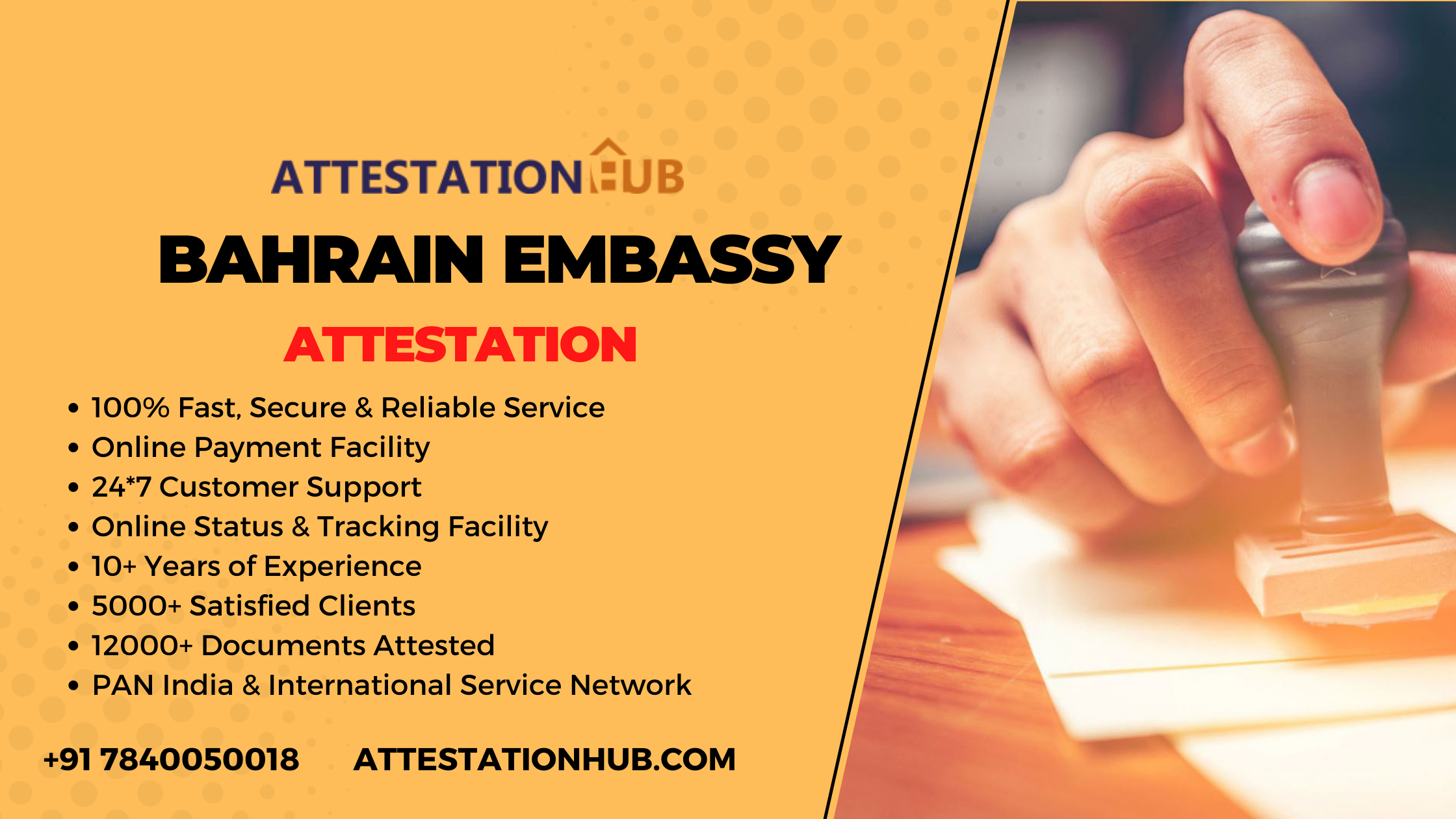 Bahrain Embassy ATTESTATION